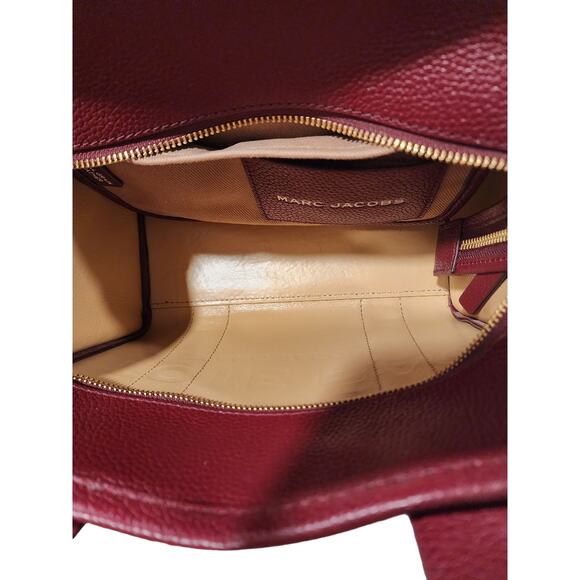 NEW Marc Jacobs Small Leather Tote Bag – Cherry/Gold - Picture 15 of 15